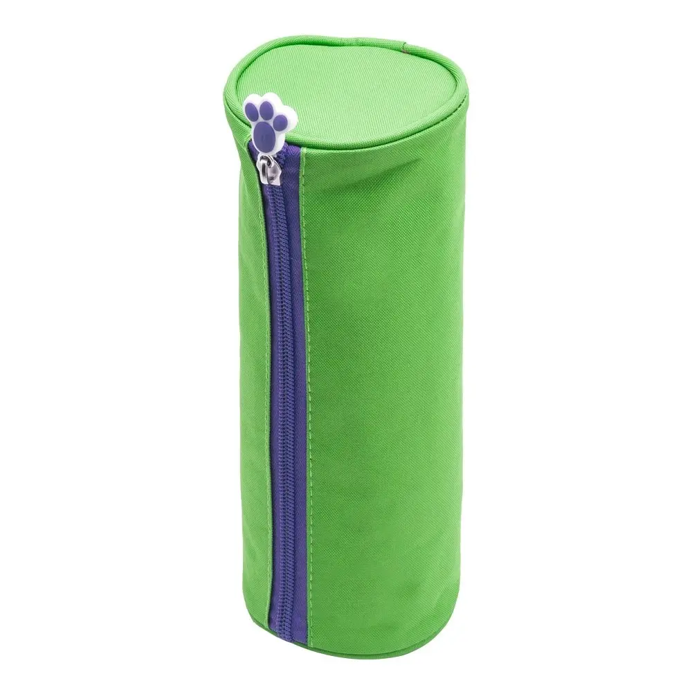 Glitter Critters Roll Me Barrel Case Fabric Pencil Storage Bag Blue & Green