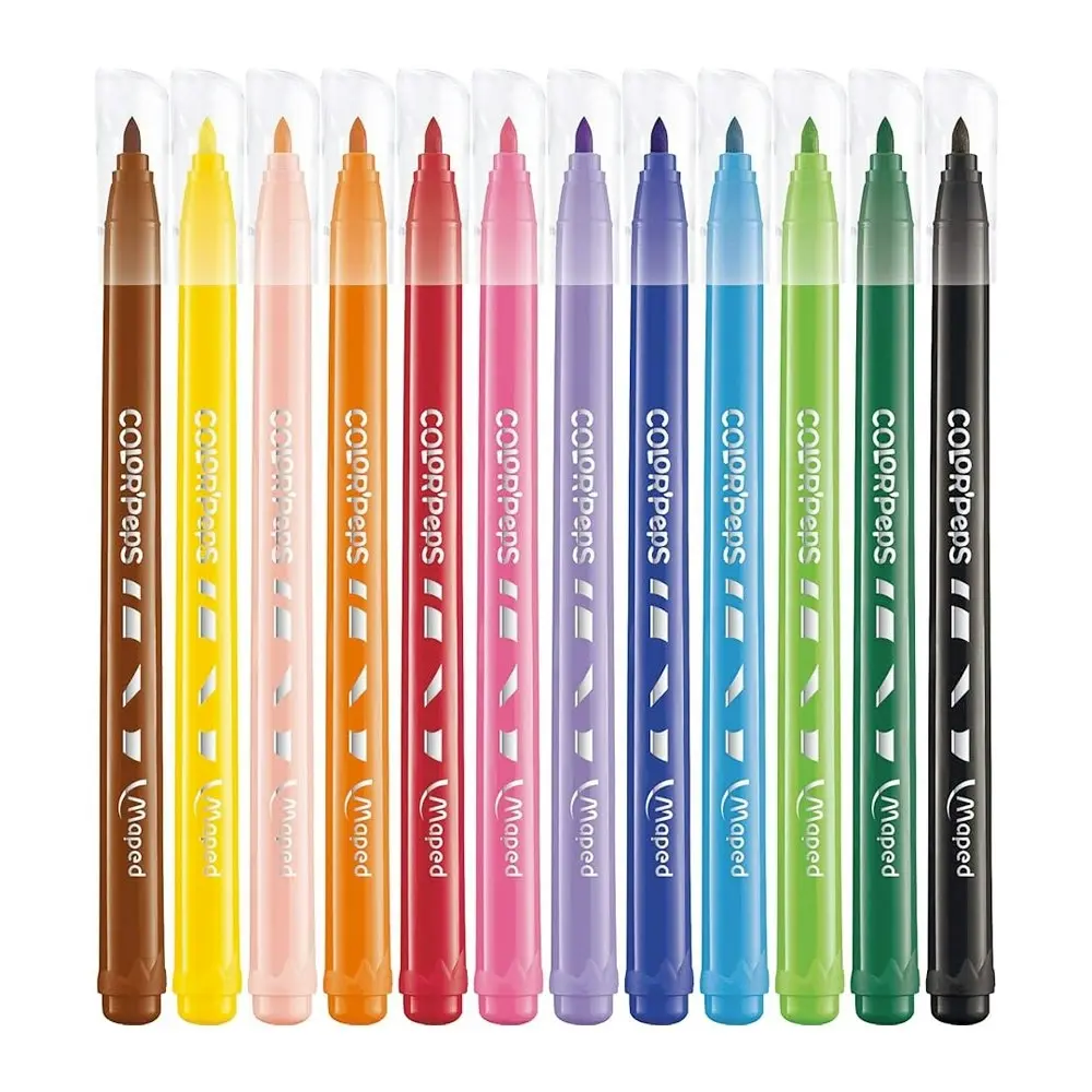 Maped ColorPeps Kids Multi Pack with 12 Colour Pencils & 15 Felt Tip Pens