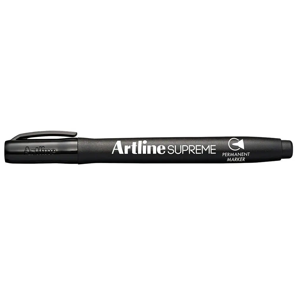 4pc Artline Supreme 1.0mm Permanent Marker Pens School/Office Writing Pen Black