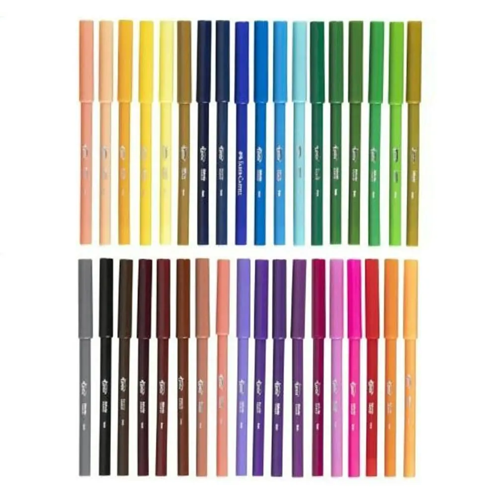 36x Texta Water-Based Nylorite Assorted Colours Writing/Drawing Pens/Markers