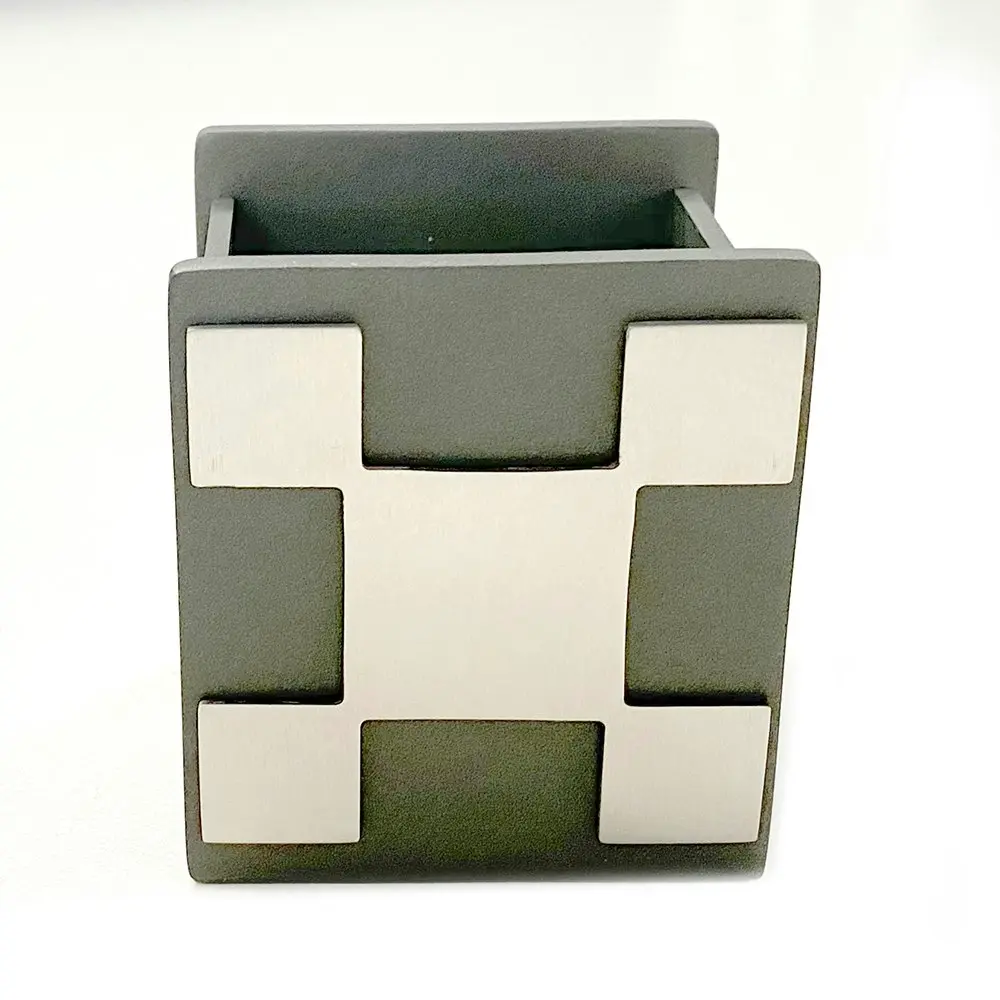 Rectangular 8cm Pen Desk Organiser/Home Office Stationary Cup Storage/Holder CHR