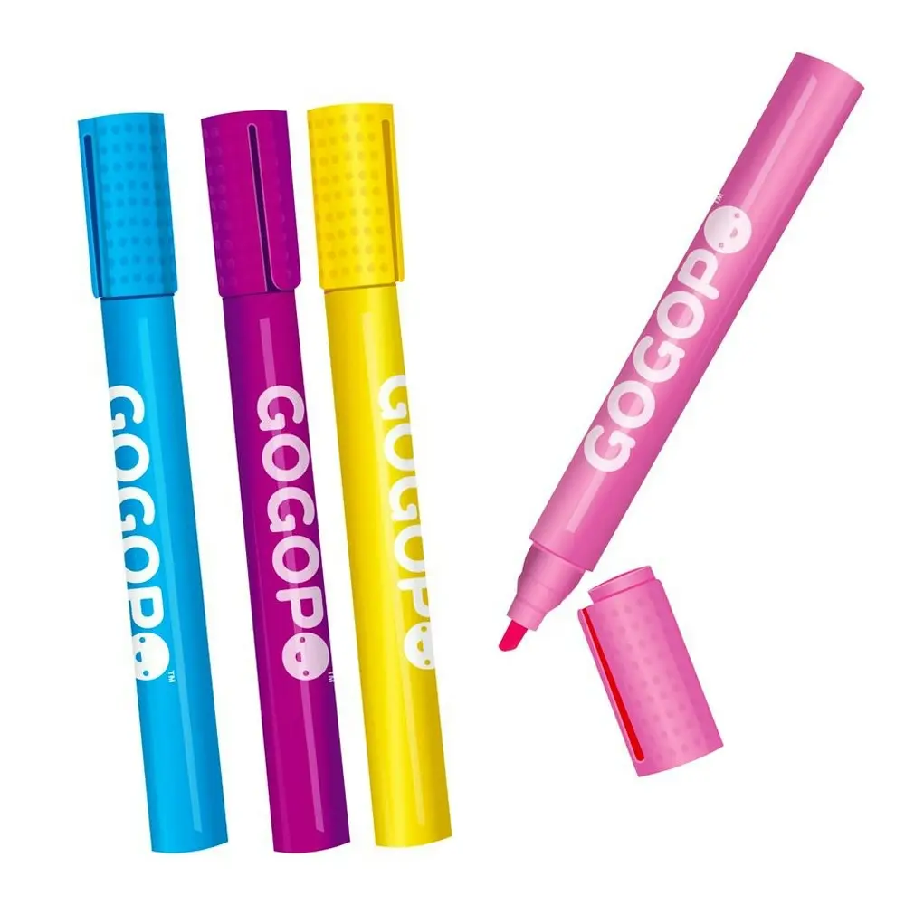 3x Gogopo Jumbo Scented Highlighter Fun Stationery Office/School Child 3y+ Asst