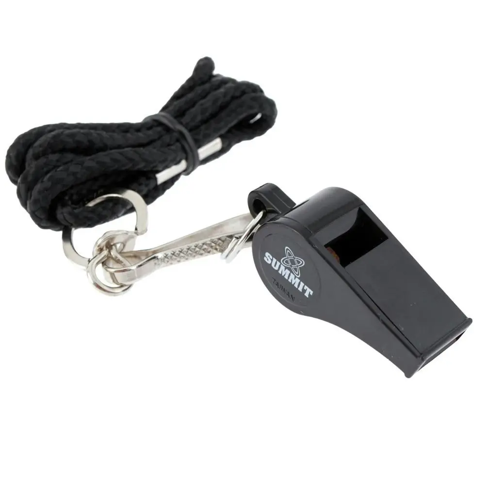 Summit Sports Pealess Whistle for Referee/Match/Outdoor/Training w/ Lanyard