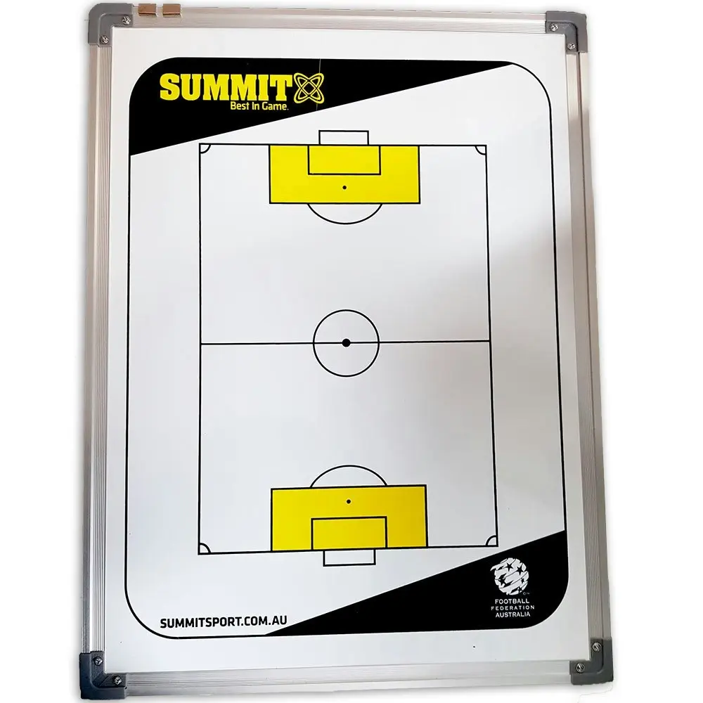 2x Summit FFA Coaching Board 60cm w/ Magnets/Reversible f/ Soccer/Game Planner