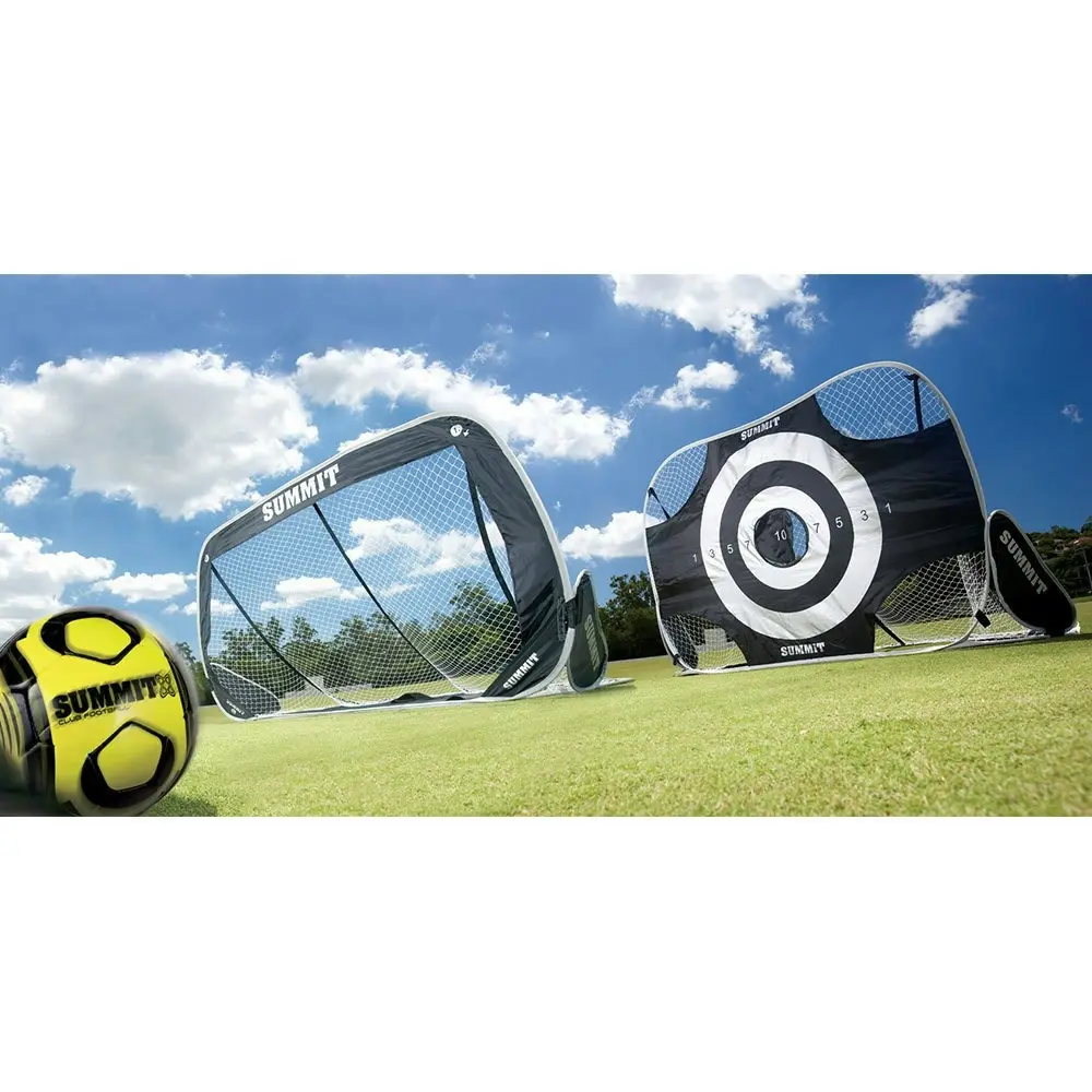 Summit 1.8m 2-in-1 Premier/Target Goal Portable w/ Carry Bag f/ Football/Soccer