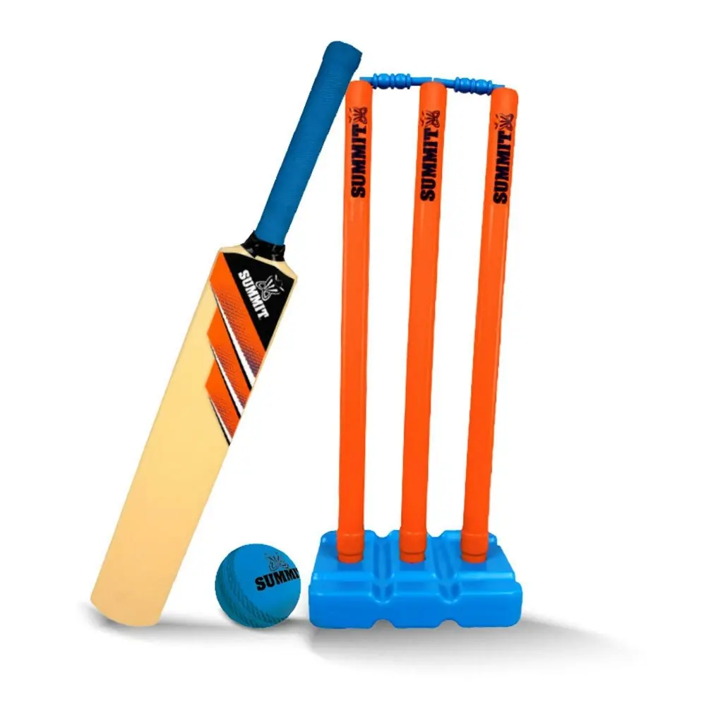 2PK Summit Senior Plastic Cricket Sport Kids Set w/Size 5 78cm Bat/Stumps/Ball