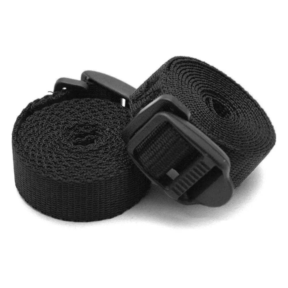 2pc Coghlans 1.22m Straps Camping/Hiking Outdoor Travel for Sleeping Bag Black