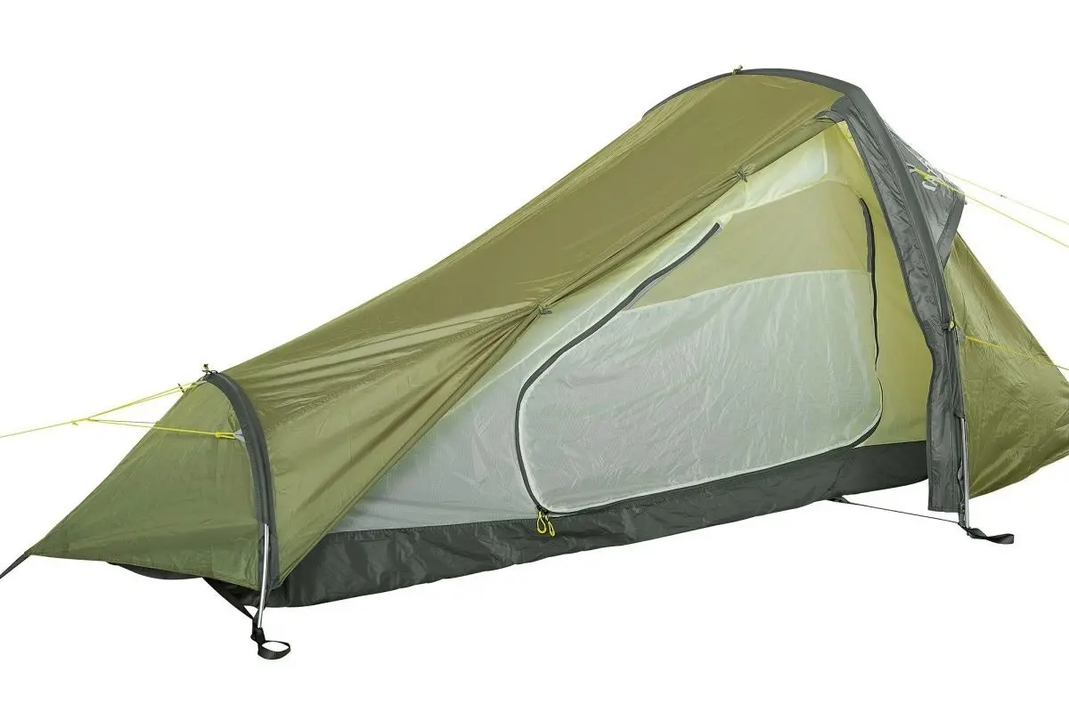 Tatonka 270x125cm Koli 1 Person Waterproof Tunnel Tent Camping/Travel Lght Green