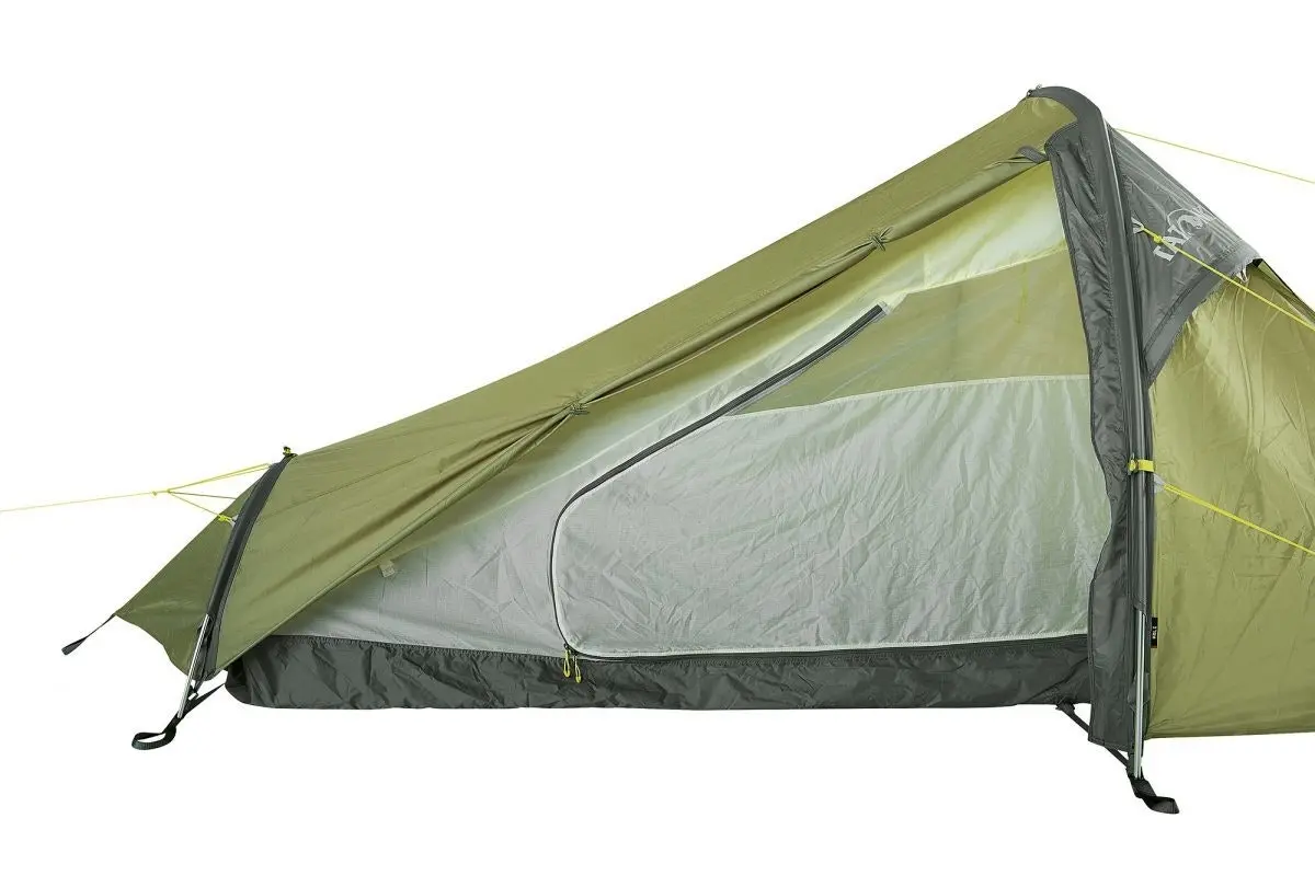 Tatonka 270x125cm Koli 1 Person Waterproof Tunnel Tent Camping/Travel Lght Green