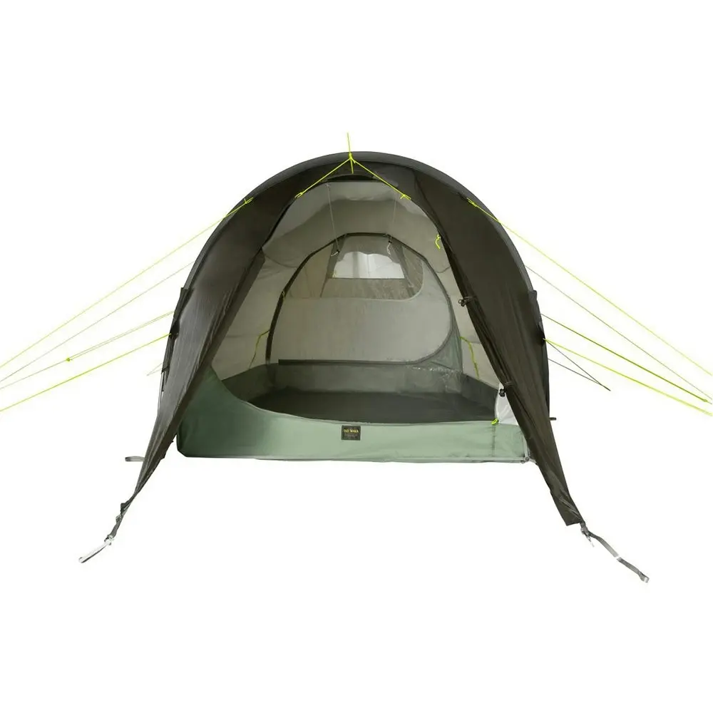 Tatonka 430x155x110cm Rokua 2 Person Tunnel Tent Camping/Travel Stone Grey Olive