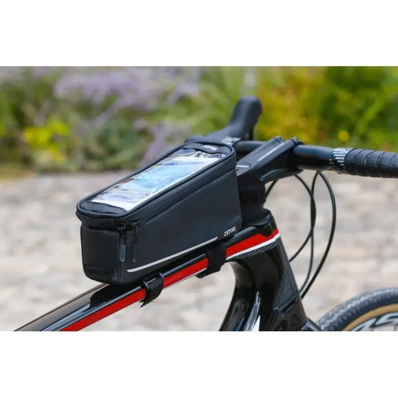 Zefal T2 Bicycle Console Pack/Bag Large Mount Bike Frame w/Phone Holder Black