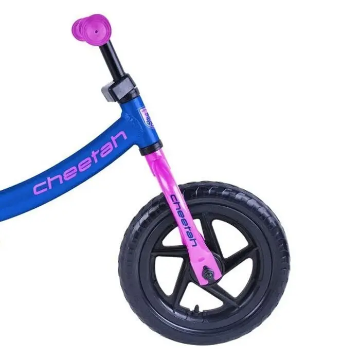 Cheetah Estella Girls Jr 12 Inch Balance Bike/Bicycle Navy Blue/Pink Kids 2-4y