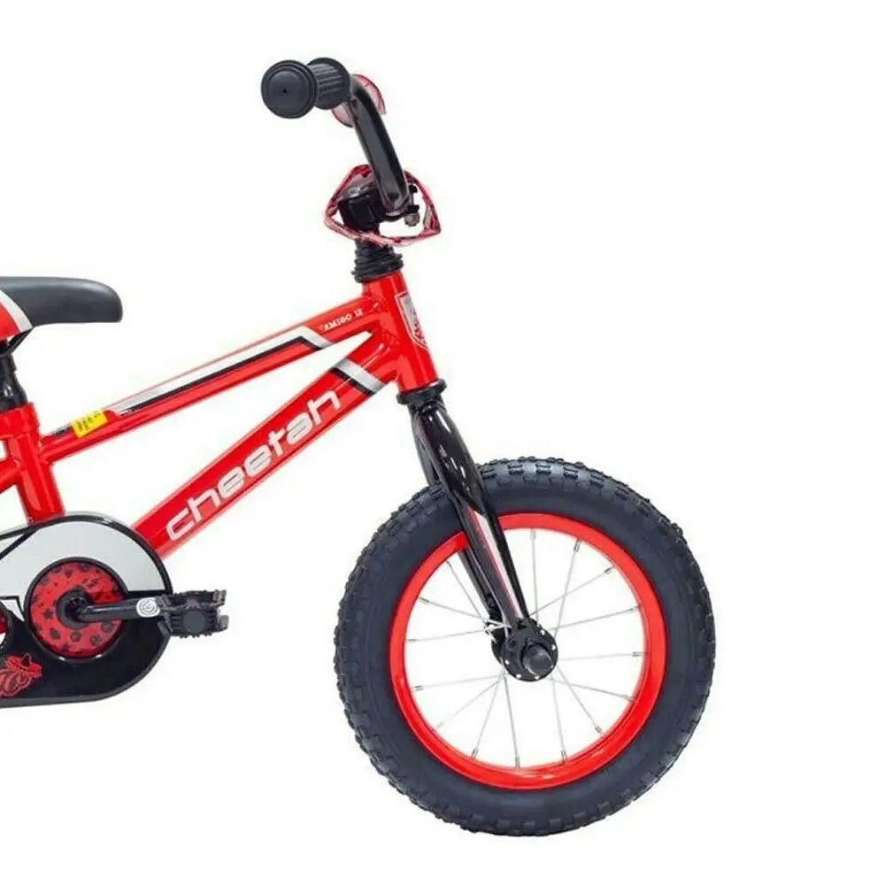 Cheetah Amigo Boys Jr 12 Inch Pedal Bike/Bicycle w/Training Wheels Red Kids 2-4y