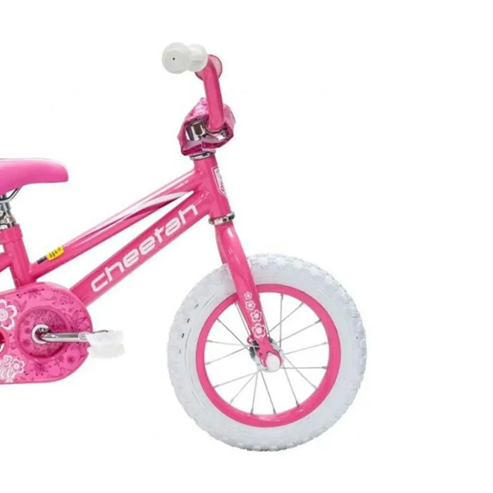 Cheetah Estella Girls Jr 12 In Pedal Bike/Bicycle w/Training Wheels PK Kids 2-4y