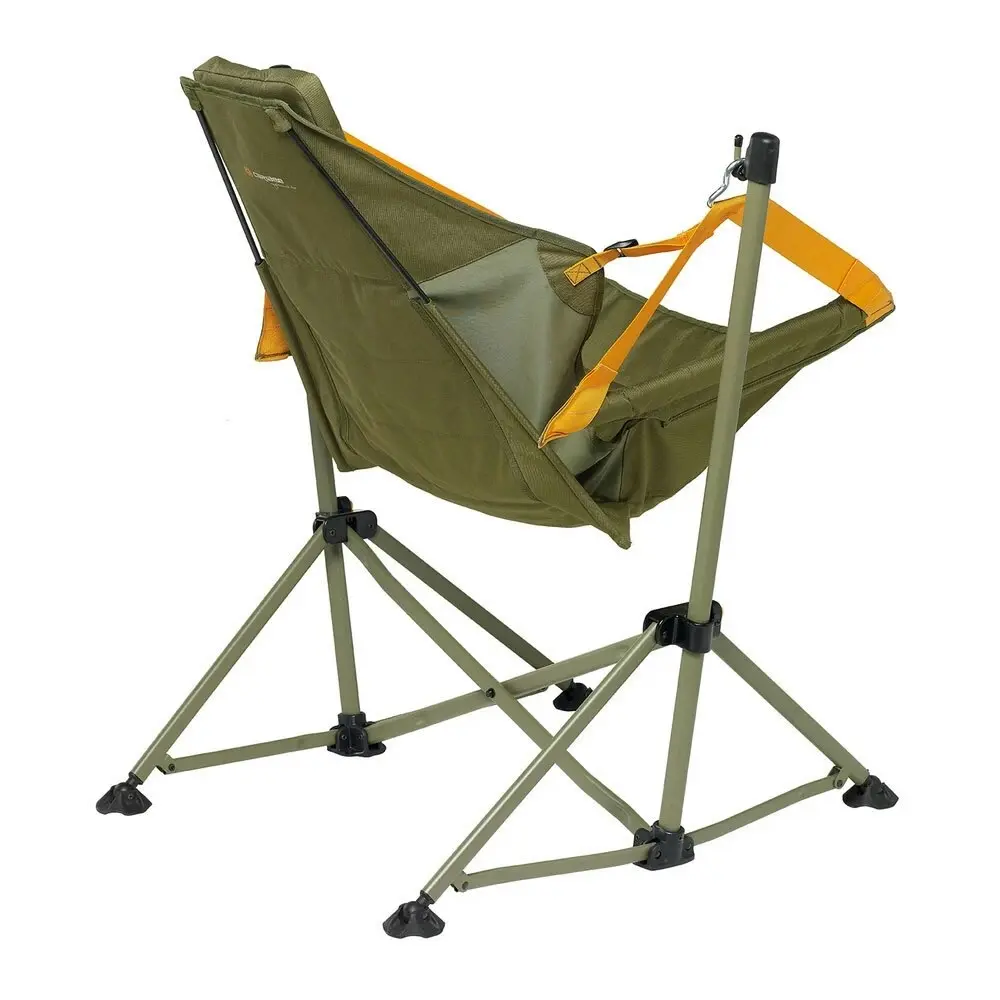 Caribee 100cm Regal Folding Hammock Chair Olive Outdoor/Camping Furniture