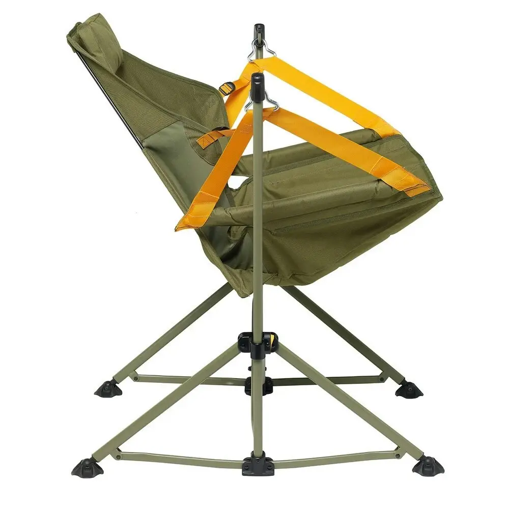 Caribee 100cm Regal Folding Hammock Chair Olive Outdoor/Camping Furniture