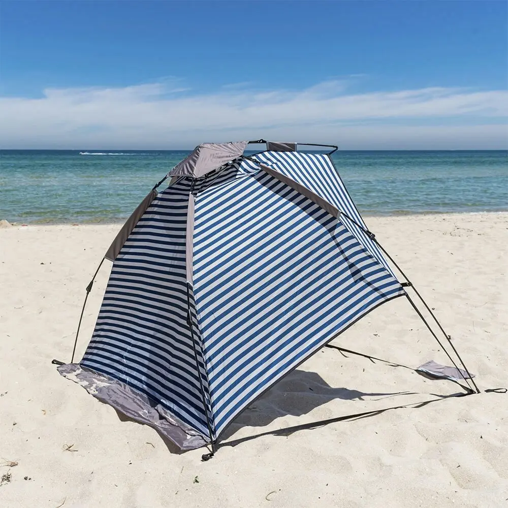 Life! Airlie 240x120cm Beach/Outdoor UV Sun Canopy Tent Shelter Retro NVY Stripe