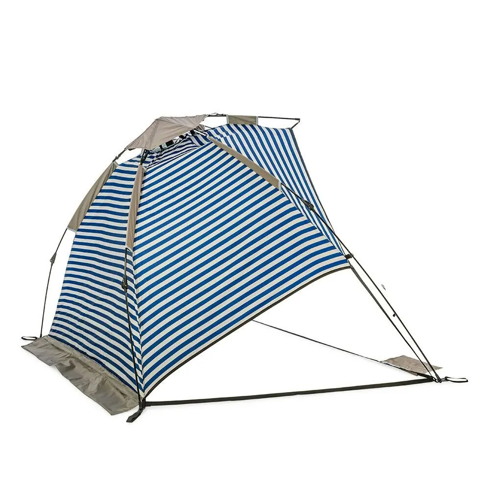 Life! Airlie 240x120cm Beach/Outdoor UV Sun Canopy Tent Shelter Retro NVY Stripe