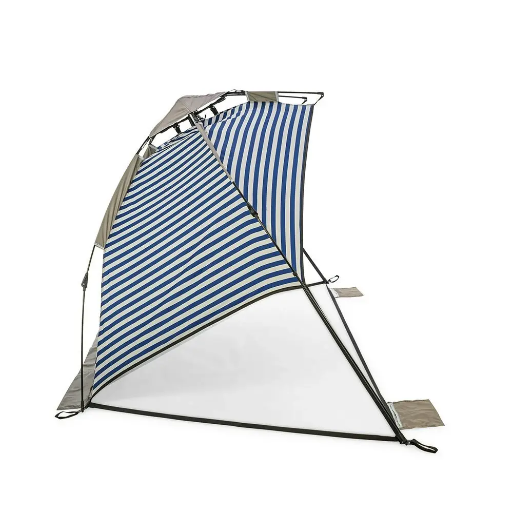 Life! Airlie 240x120cm Beach/Outdoor UV Sun Canopy Tent Shelter Retro NVY Stripe