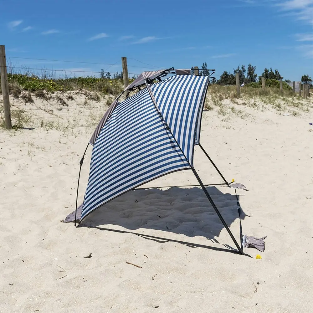 Life! Airlie 240x120cm Beach/Outdoor UV Sun Canopy Tent Shelter Retro NVY Stripe