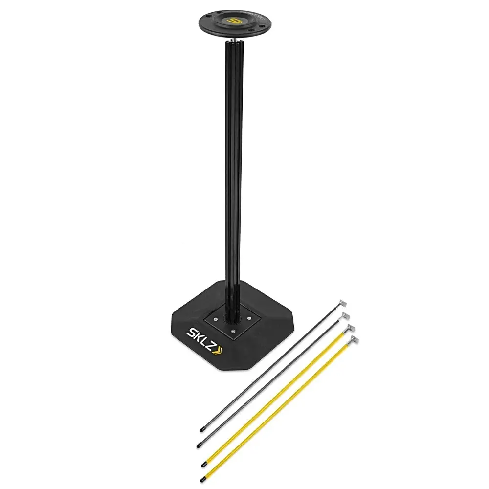 SKLZ 36in Dribble Adjustable Basketball Training/Coaching Stick/Arm Stand BLK