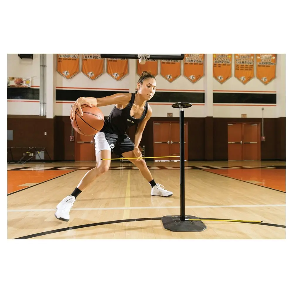 SKLZ 36in Dribble Adjustable Basketball Training/Coaching Stick/Arm Stand BLK