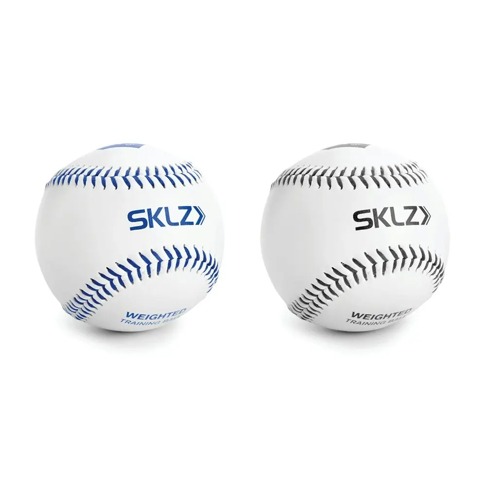 2pc SKLZ 9" Weighted Standard-Sz Sport Training Baseball Rubber Balls 10/12oz