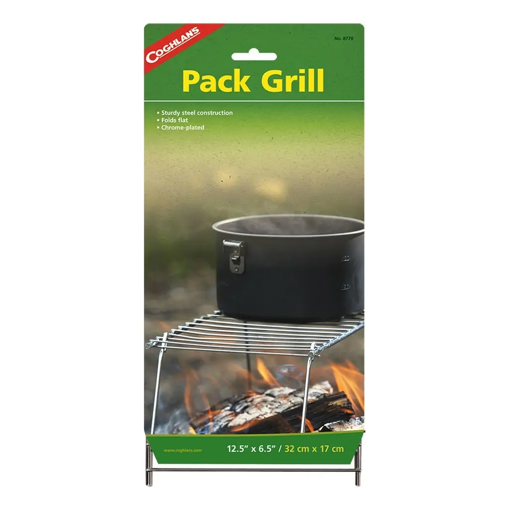 Coghlans Foldable 32cm Pack Grill Camping/Hiking Campfire Cooker for Cookware