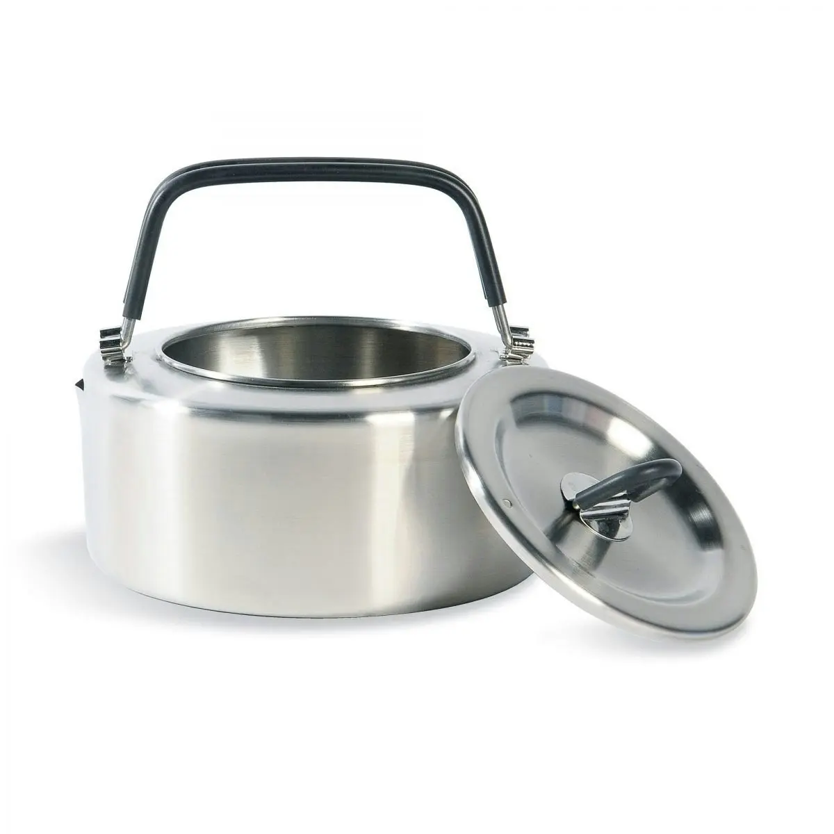 Tatonka H2O Kettle Pot 1.0L Foldable Handles Stainless Steel Compact/Portable