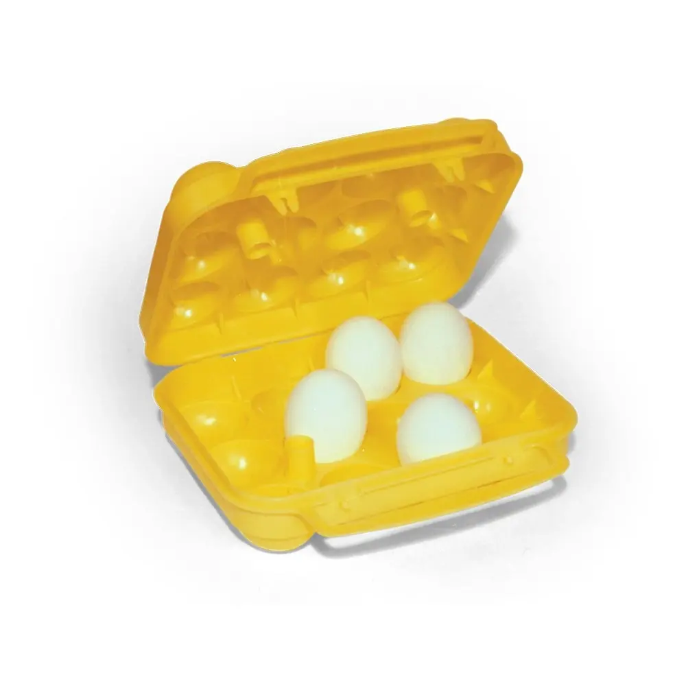 Coghlans Egg Holder/Container 12 Eggs Camping/Hiking Storage Carrier Case Yellow