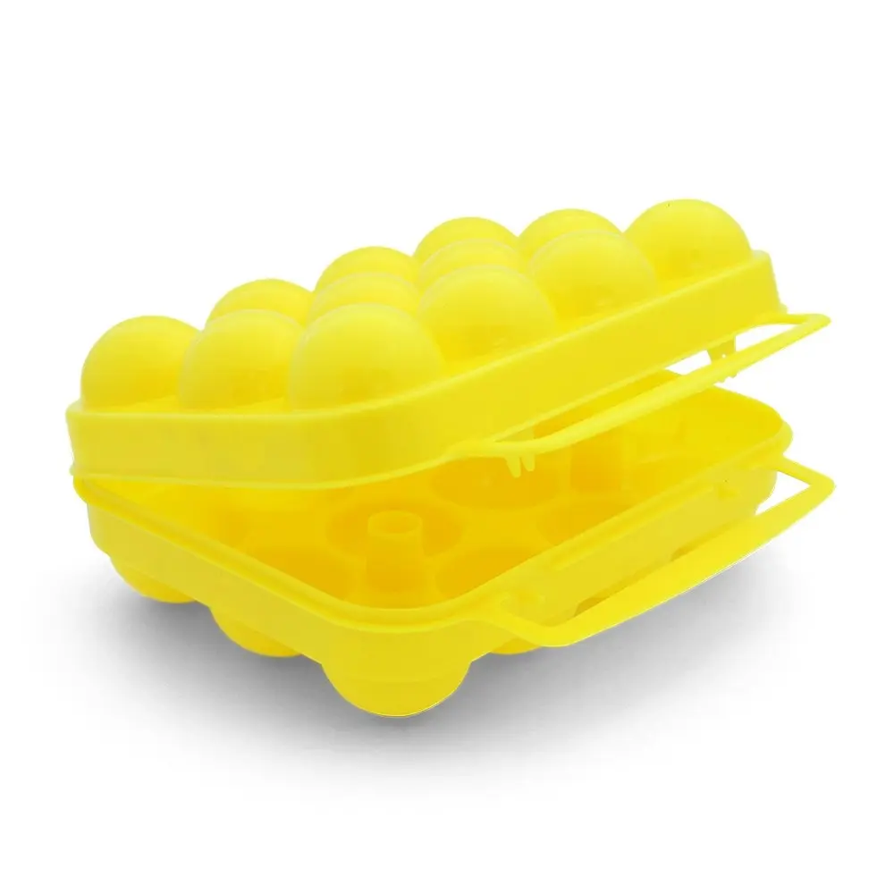 Coghlans Egg Holder/Container 12 Eggs Camping/Hiking Storage Carrier Case Yellow