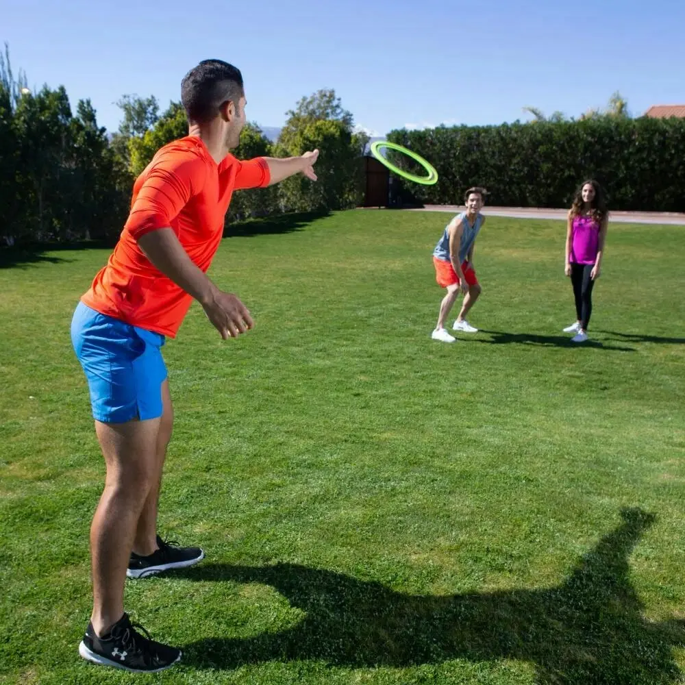 Aerobie Pro 33cm Flying Ring Frisbee Outdoor Fun Play Beach Toy Green 7y+