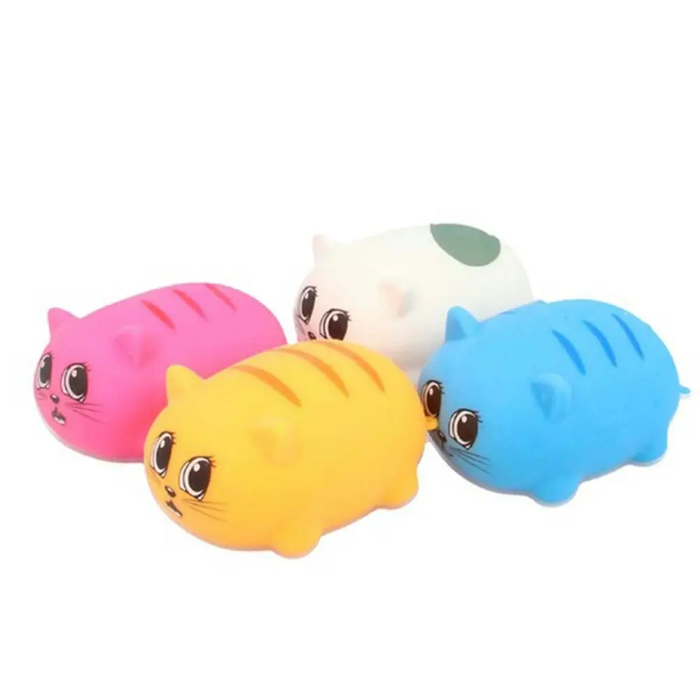 3x Fumfings Novelty Squidgy Soft Cats 8cm Squeezy Stretch 3y+ Kids Toys Assorted