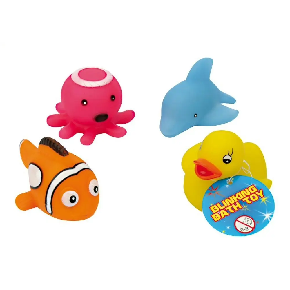 2x Fumfings Novelty Light-Up Bath Toys 5cm Animal Kids/Children 3y+ Small Asst