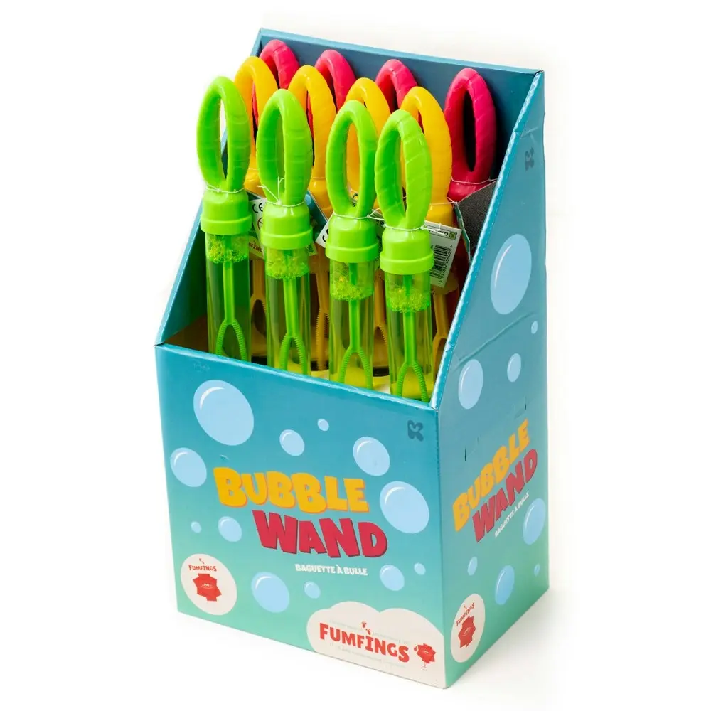 3x Fumfings Novelty 37cm Giant Water Bubble Wands Display Boxed Toys Kids Assort