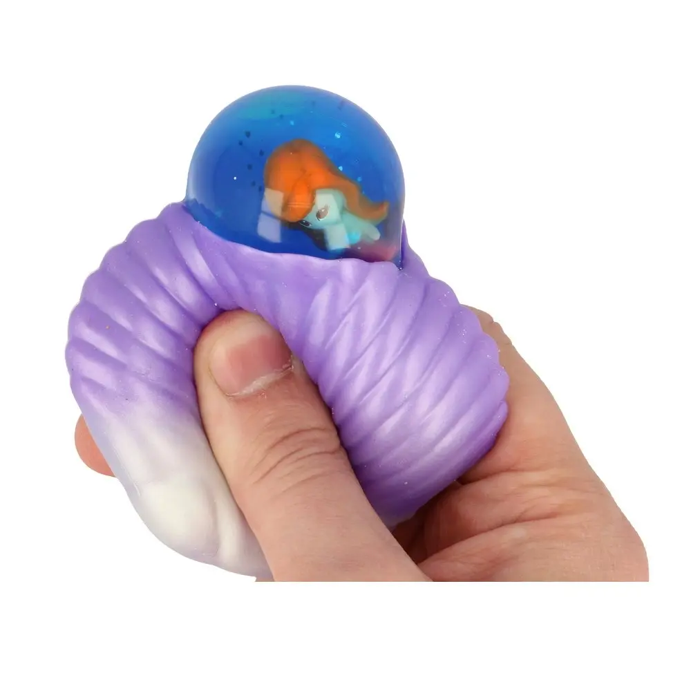 2x Fumfings Novelty Squishy Mermaid Bubble Shells 8cm Squeezy Toys Kids 3y+ Asst