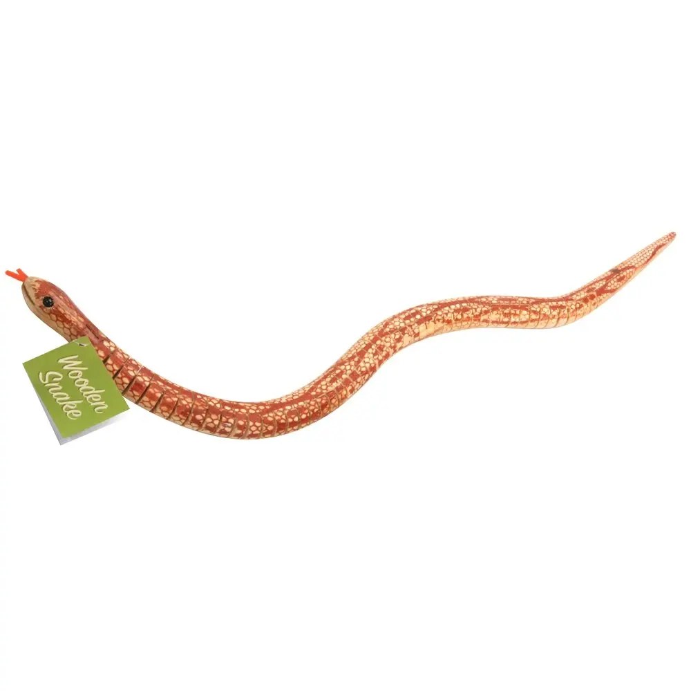 3x Majigg Wood Snake 50cm Fun Prank Outdoor Animal Toys Kids/Children 3y+ Assort