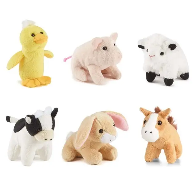 3x Living Nature Farm Mini Animal Buddies Toy Plush 9cm Kids/Child 10y+ Assorted