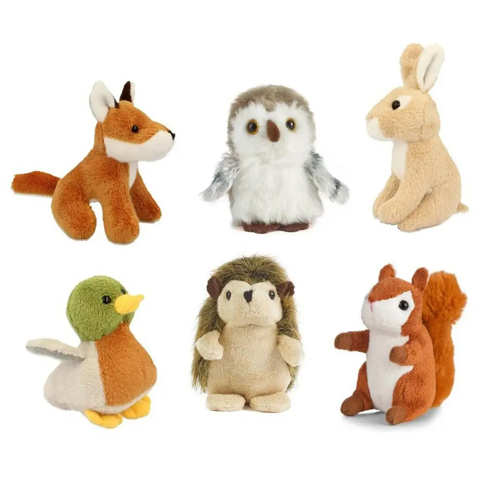 3x Living Nature Wildlife Mini Buddies Toy Plush 9cm Kids/Children 10y+ Assorted