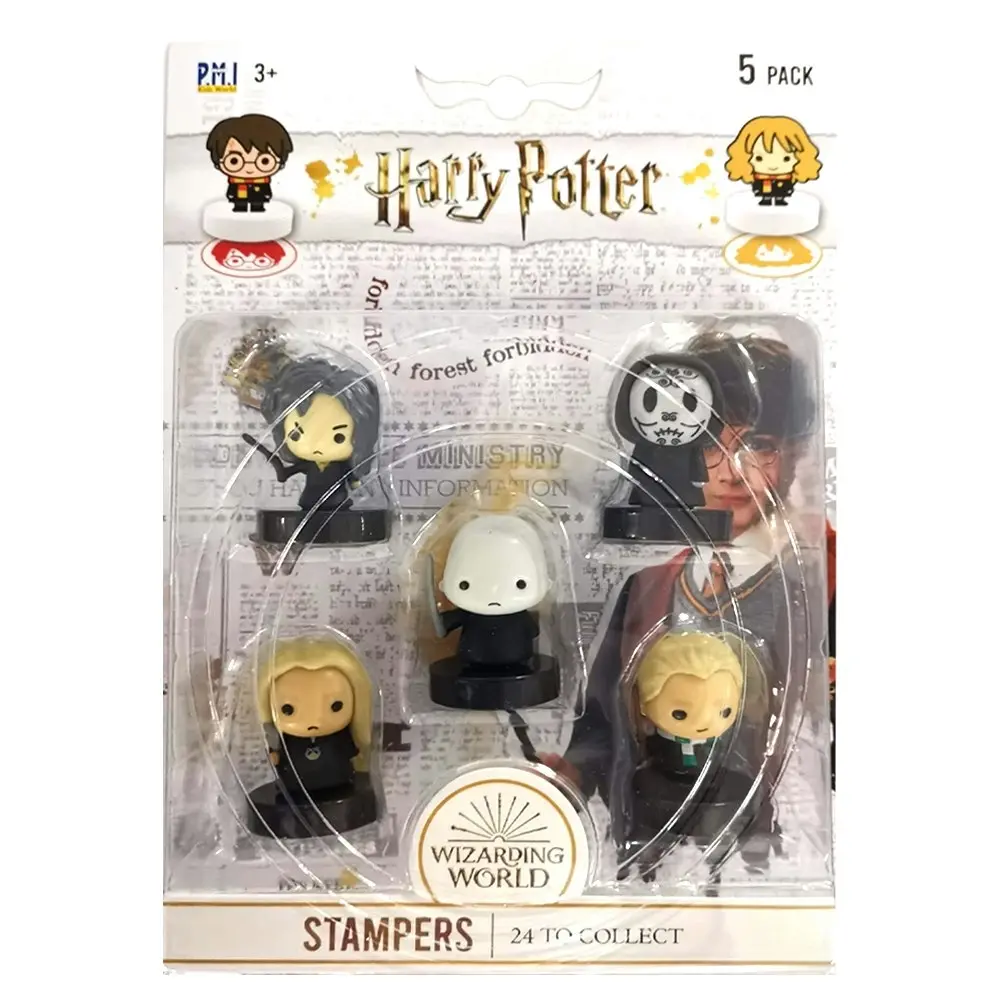 5pc Harry Potter Kids Self Ink Stamper Seal Collectible Figure  5y+ Assorted