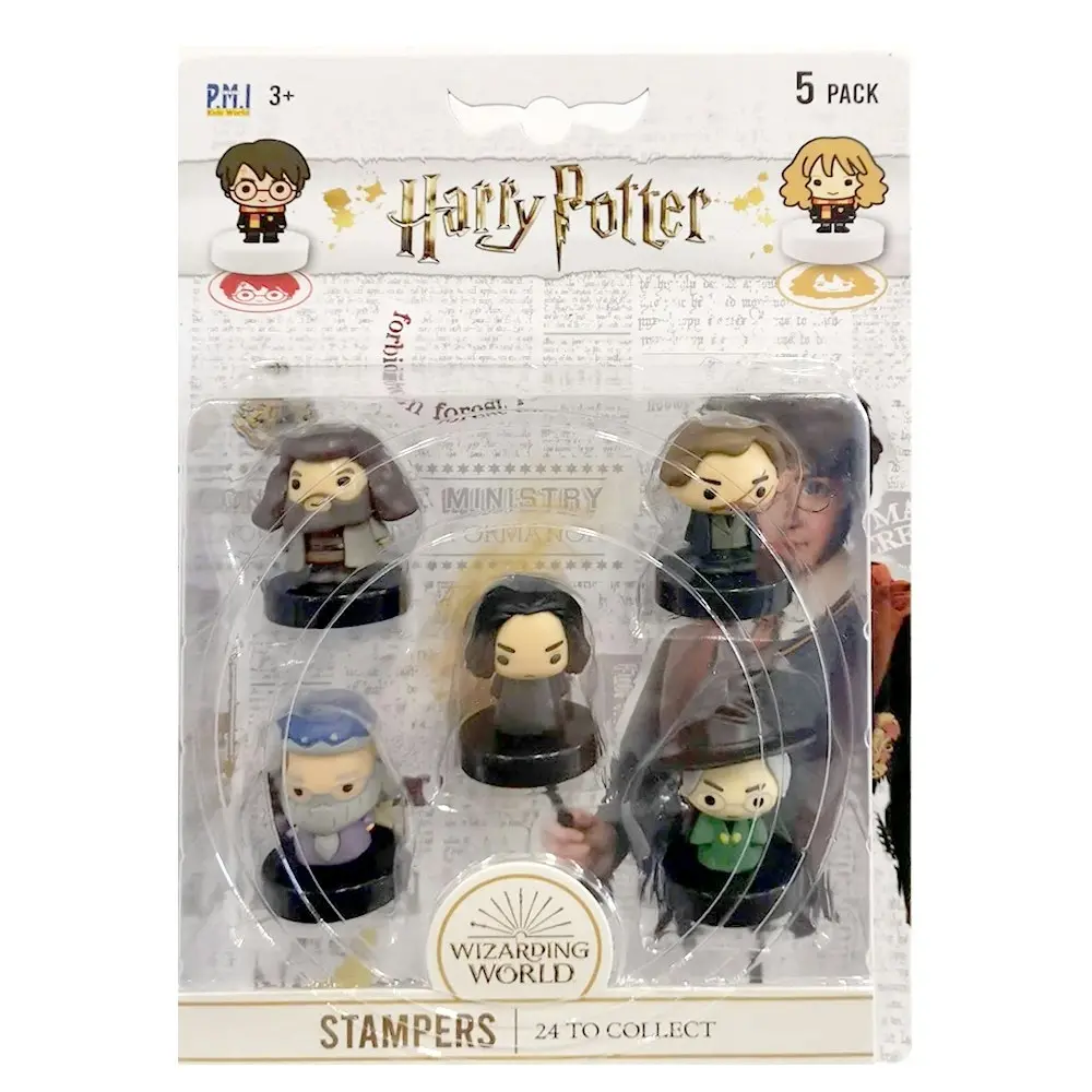 5pc Harry Potter Kids Self Ink Stamper Seal Collectible Figure  5y+ Assorted