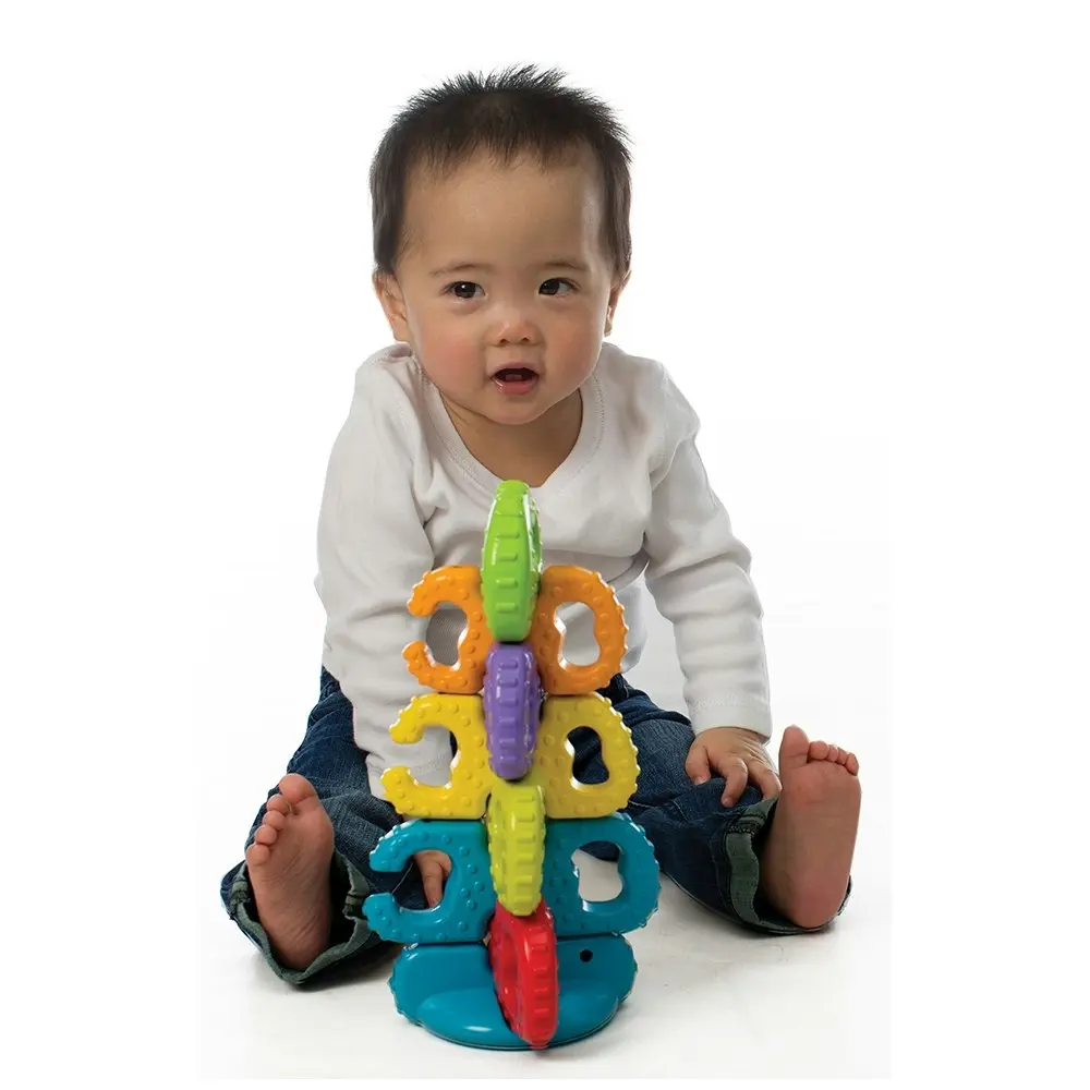 Playgro Junyju Links Stacker Activity Toy Kids/Baby Fun Educational Toy 9m+