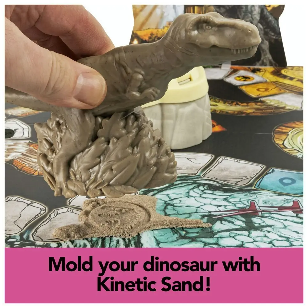 Jurassic World Character Stomp N Smash Kids/Adult Board Game w/Kinetic Sand 5+