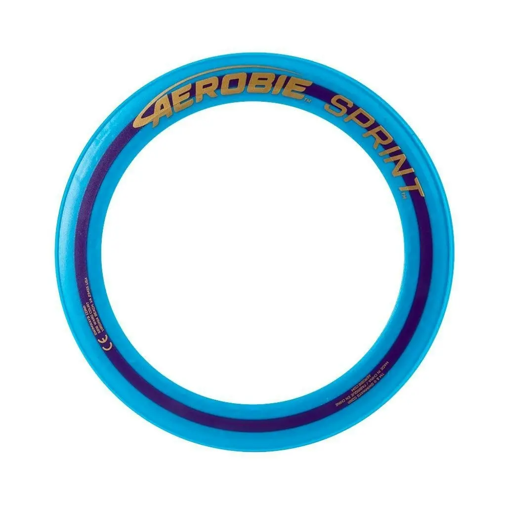 Aerobie Sprint 25cm Flying Ring Frisbee Outdoor Fun Play Beach Toy Blue 7y+