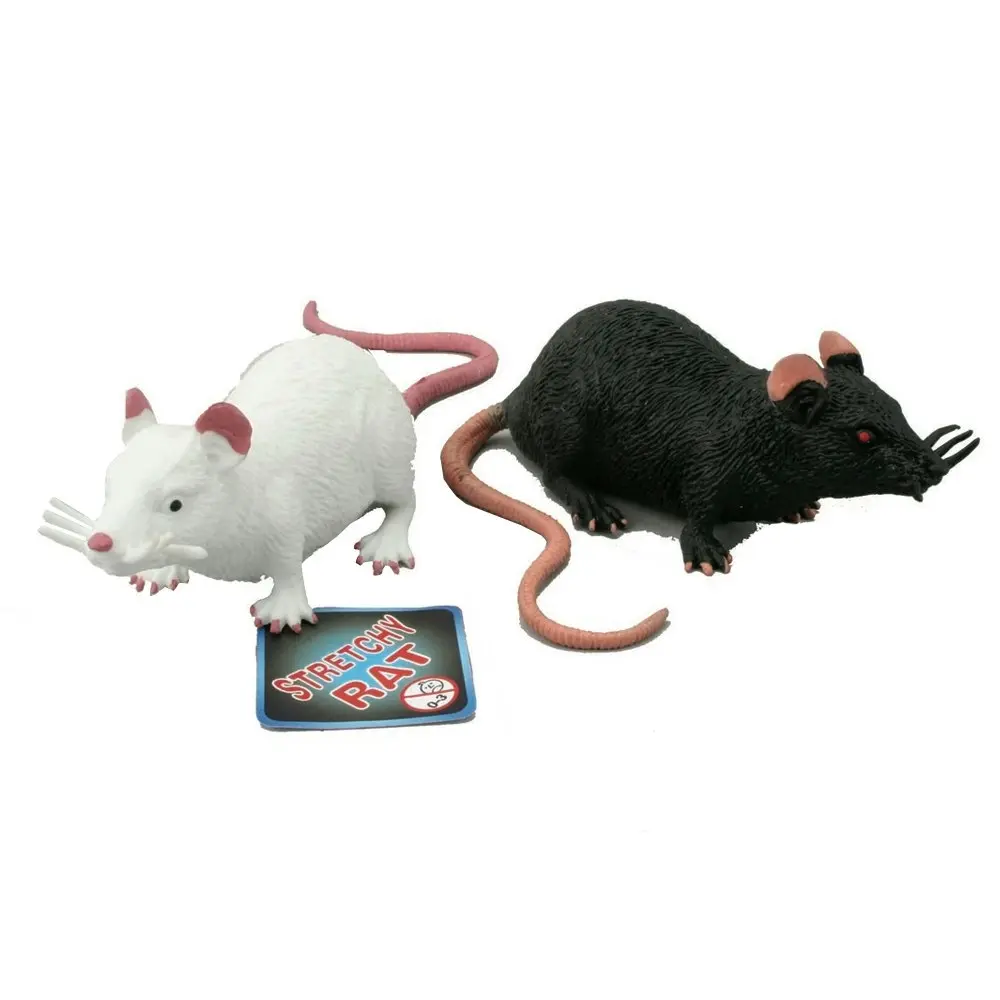 3x Fumfings Animal Stretchy Beanie Rat 18cm Animal 3y+ Prank Toys Kids Assorted