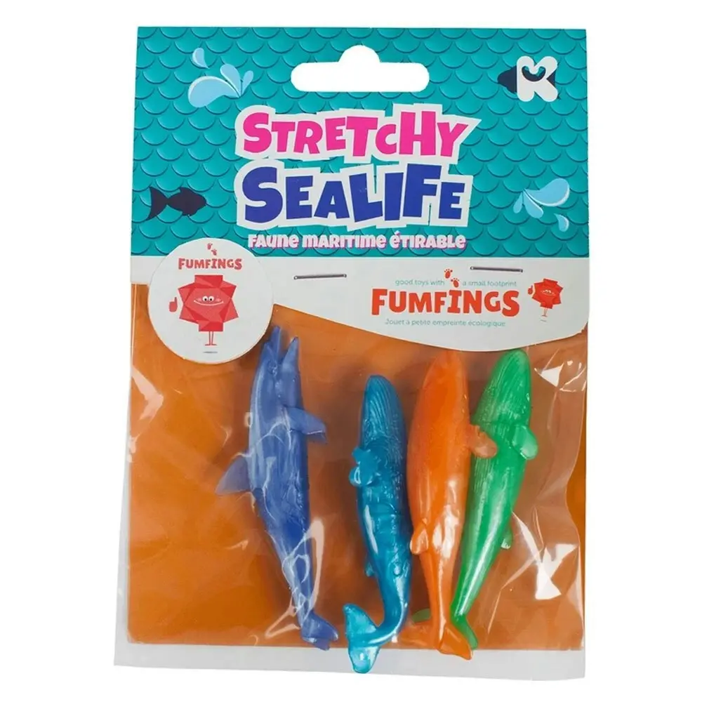 3x Fumfings Animal Mini Stretchy Sealife 15cm Animal Figures 3y+ Kids/Children