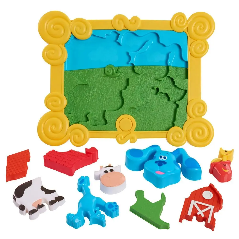 Blue's Clues & You 26cm Talking Build A Blue 3D Puzzle 3y+ Kids Educational Toy