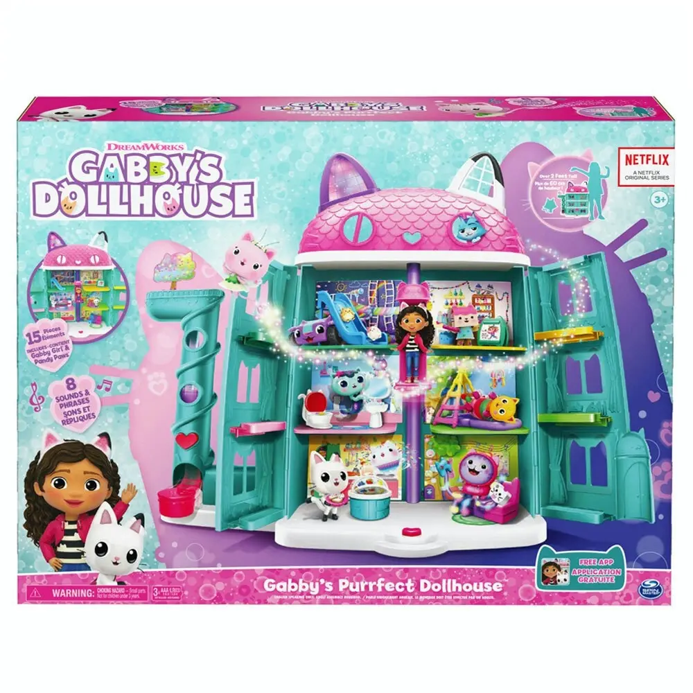 Gabby's Dollhouse 60cm Gabby's Purrfect Dollhouse Kids/Childrens Playset Toy 3+