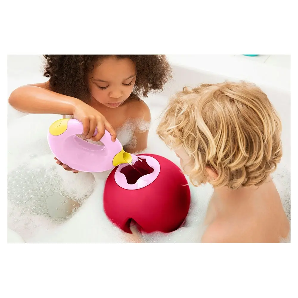 Quut Ballo 20cm Beach/Sand/Bath Toys Water Bucket for Kids Cherry Red/Sweet Pink