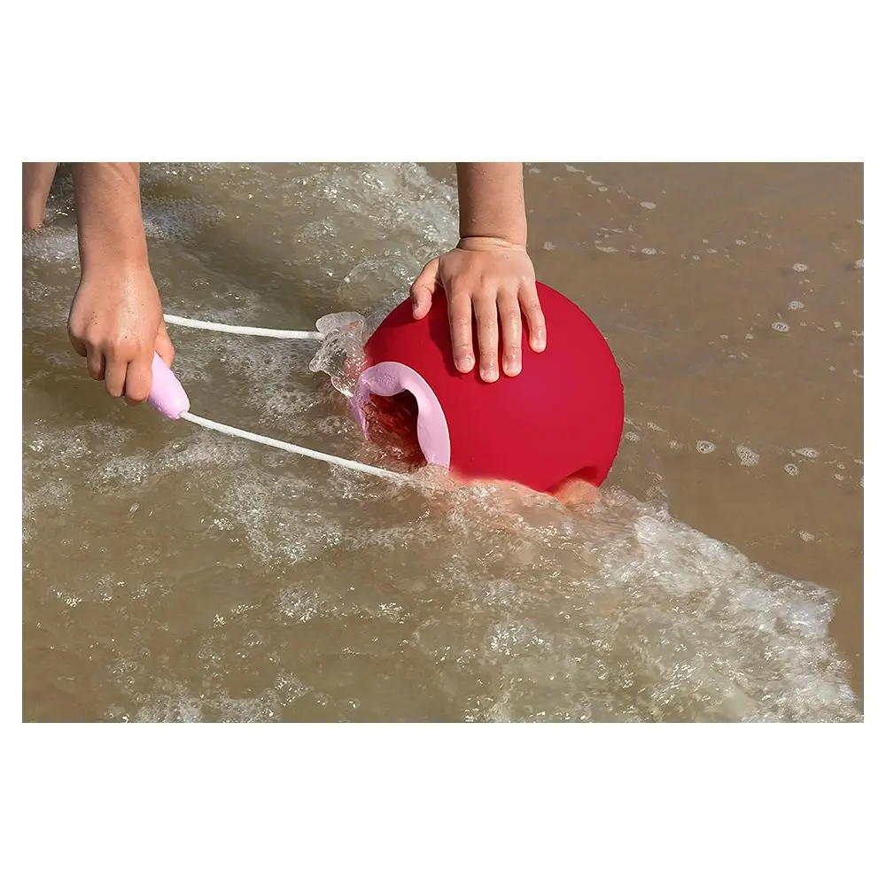 Quut Ballo 20cm Beach/Sand/Bath Toys Water Bucket for Kids Cherry Red/Sweet Pink